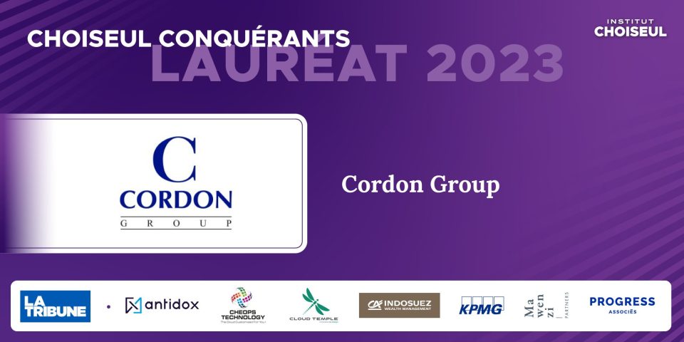 Cordon Group lauréat 2023 du classement Choiseul Conquérants