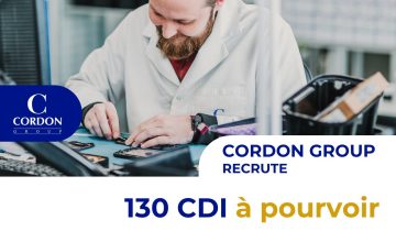 Cordon Group recrute 130 CDI à Dinan.