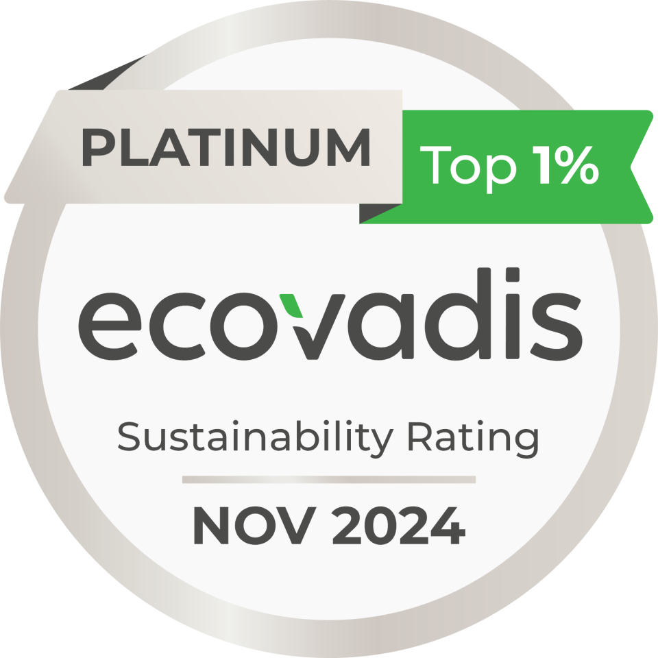 Médaille Platine Ecovadis 2024